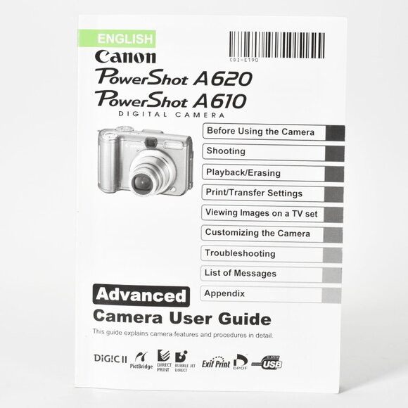 Canon Powershot A620 Digital Camera 7.1MP 4X Optical Zoom Video 2GB SD Card MINT - Picture 14 of 15